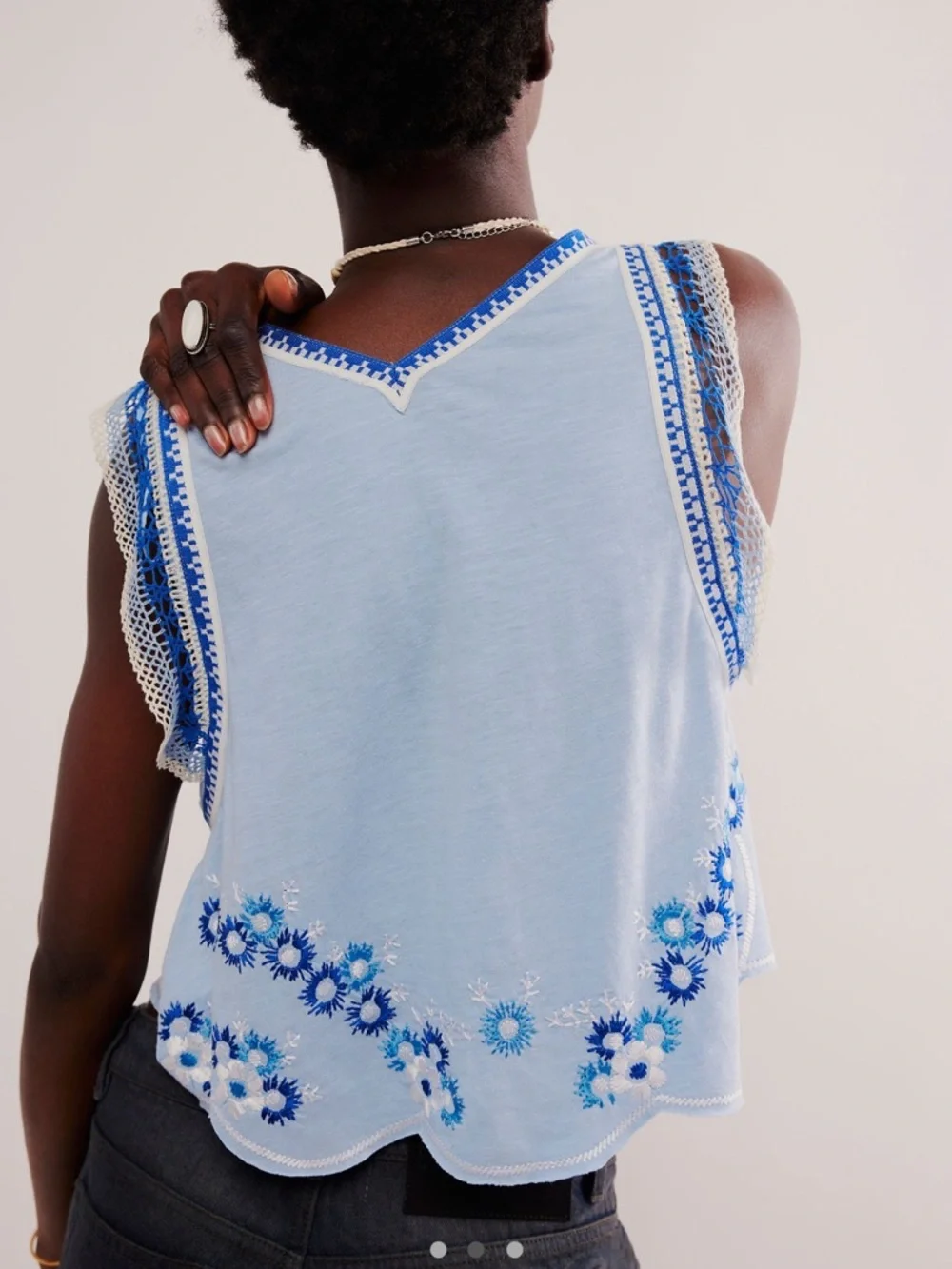 Free People Madden Embroidered Top NWT - Picture 2 of 9